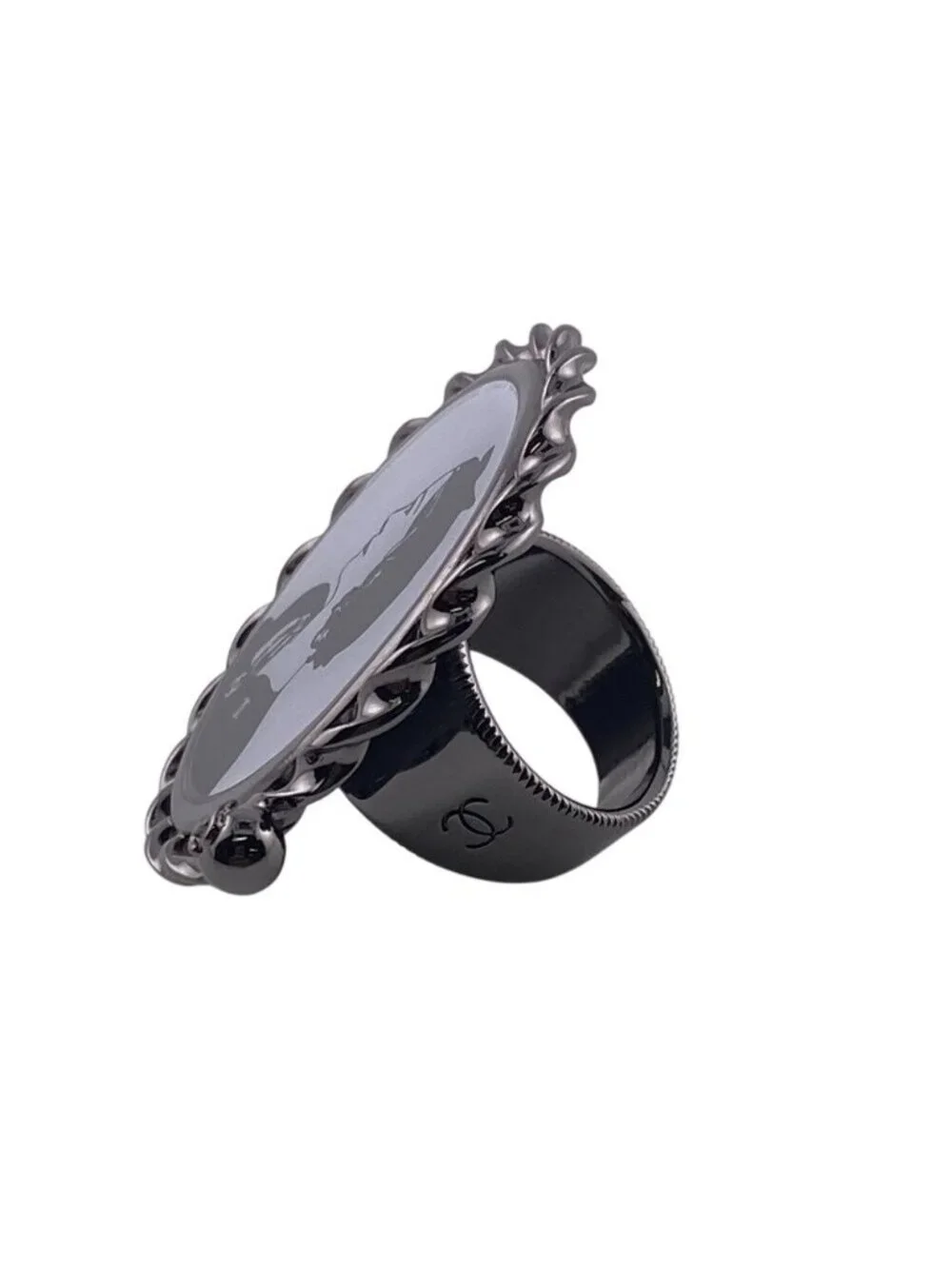 Chanel Mademoiselle Coco Mark Ring Brand Accessories Jewelry Fashion - Picture 4 of 9